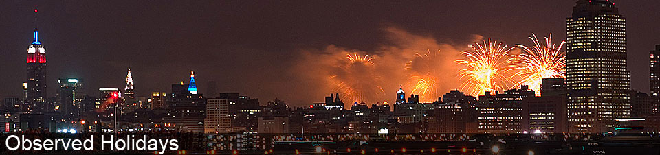 observed holidays banner